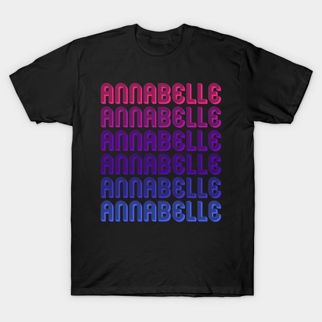 Annabelle - Retro Minimal Line Pattern T-Shirt by Fusti